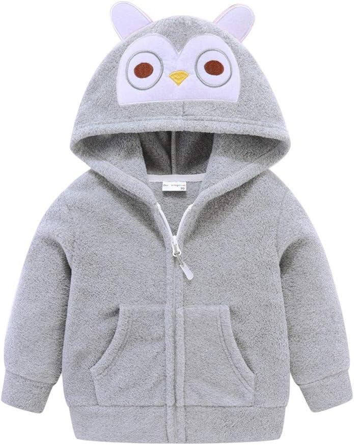 Mud Kingdom Cute Little Boy Fleece Jacket with Hood 18 Month