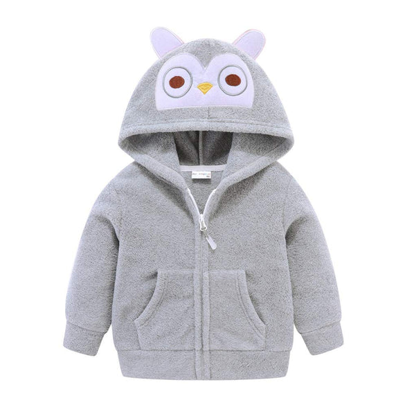 Mud Kingdom Cute Little Boy Fleece Jacket with Hood 18 Month