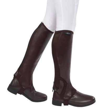 Saxon Syntovia Half Chaps - Childs Brown Childs Small