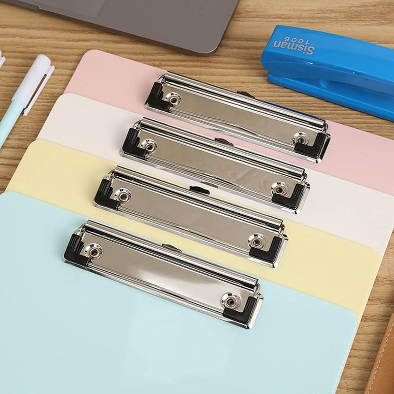 A4 Clipboard Set of 3, Multi Pack Clipboard (Random Color) Strong Holds 100 Sheets, Sturdy, portable, Clipboard Standard A4 Letter Size Clipboards for Nurses, Students, Office and Women, Clipboard Etc