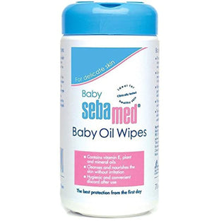 SEBAMED BABY OIL WIPES 70PCS