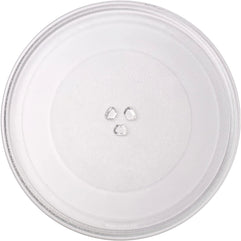 CALPALMY The Universal-Fit 9.6'' Replacement Microwave Glass Plate for Small Microwaves with 9.6" / 24.5cm Microwave Glass Trayâ€“ Dishwasher Safe