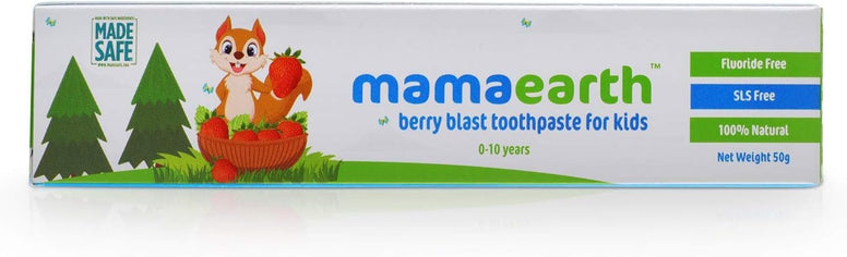 Mamaearth Natural Berry Blast Kids Toothpaste, 50g (Pack of 2)