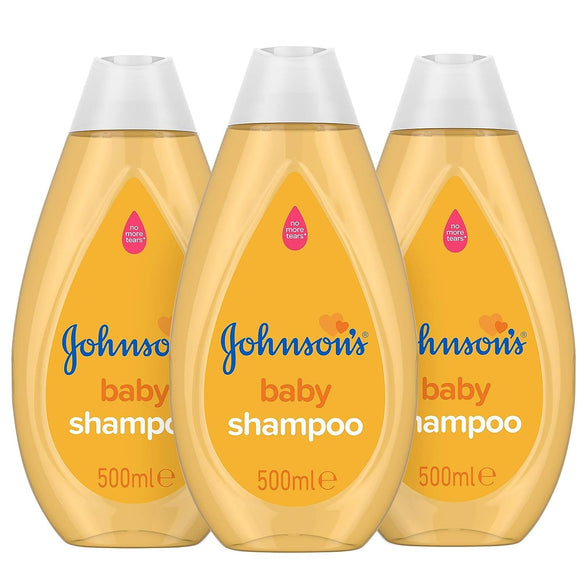 Johnson's Baby Shampoo Multipack - Gentle And Mild Everyday Use - PH Balanced Delicate Skin, 3 X 500 Ml