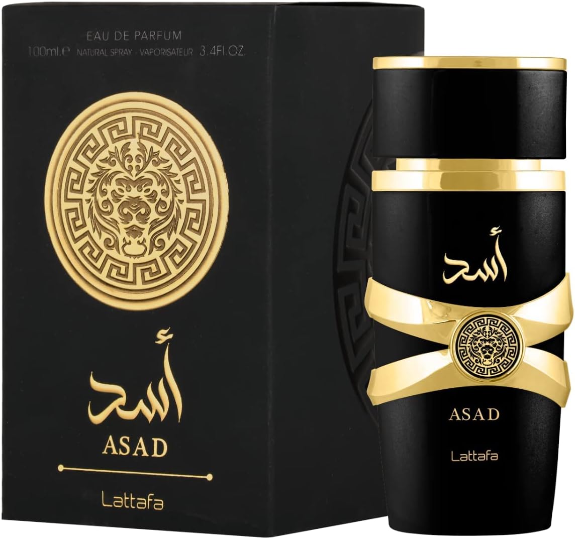 Lattafa Imported Long Lasting Luxury Perfume Asad Premium Refreshing Oud and Musk Fragrances Eau De Parfum 100 ml Perfume for Unisex (Pack of 1)