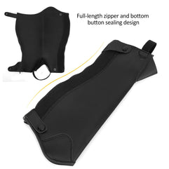 Super Fiber Leather Half Chap, Horse Riding Half Chap Exquisite Appearance Ladies Suede Ribbed Half Chaps for Horse Riding for Kids for Friends(CS)