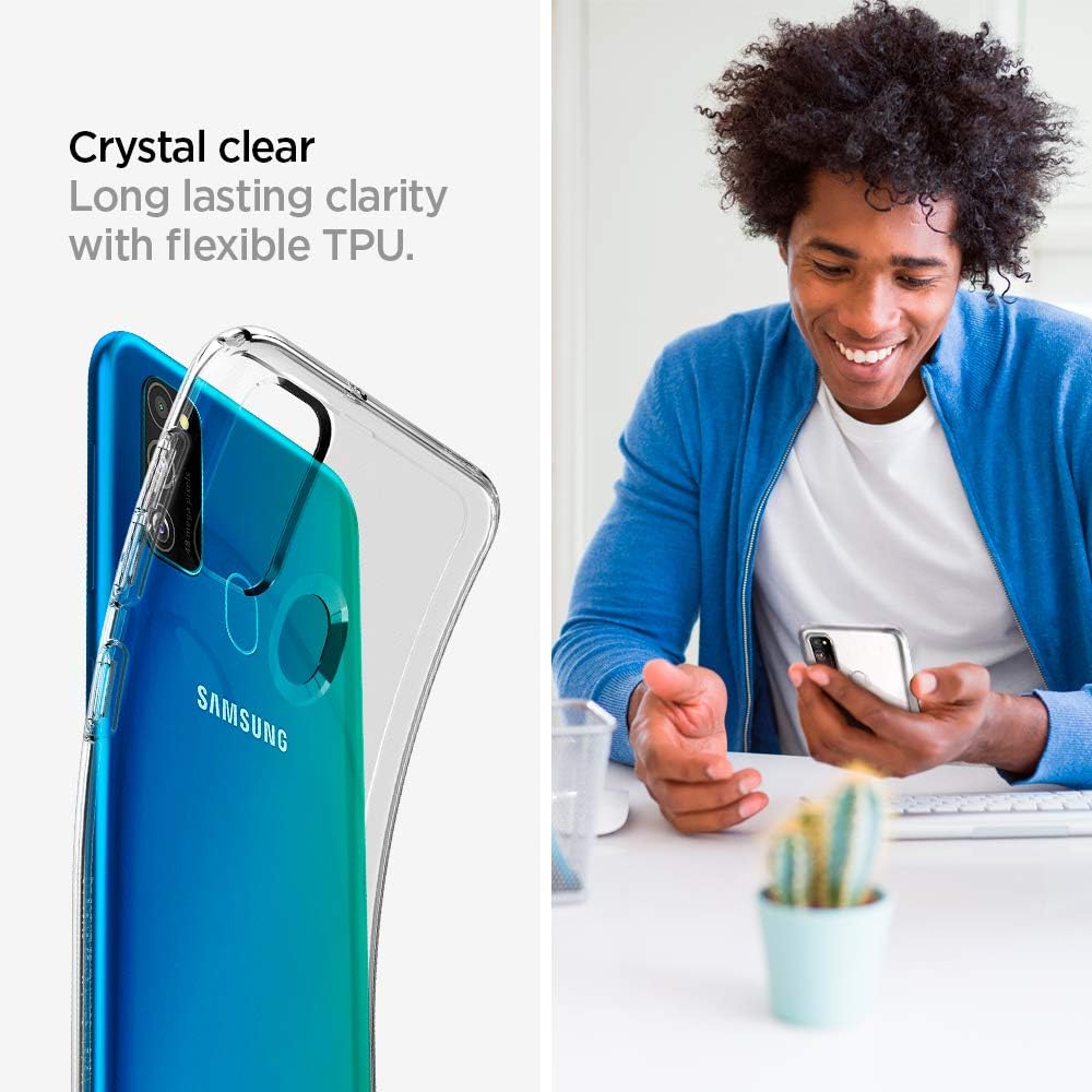 Spigen Liquid Crystal designed for Samsung Galaxy M30s case cover - Crystal Clear