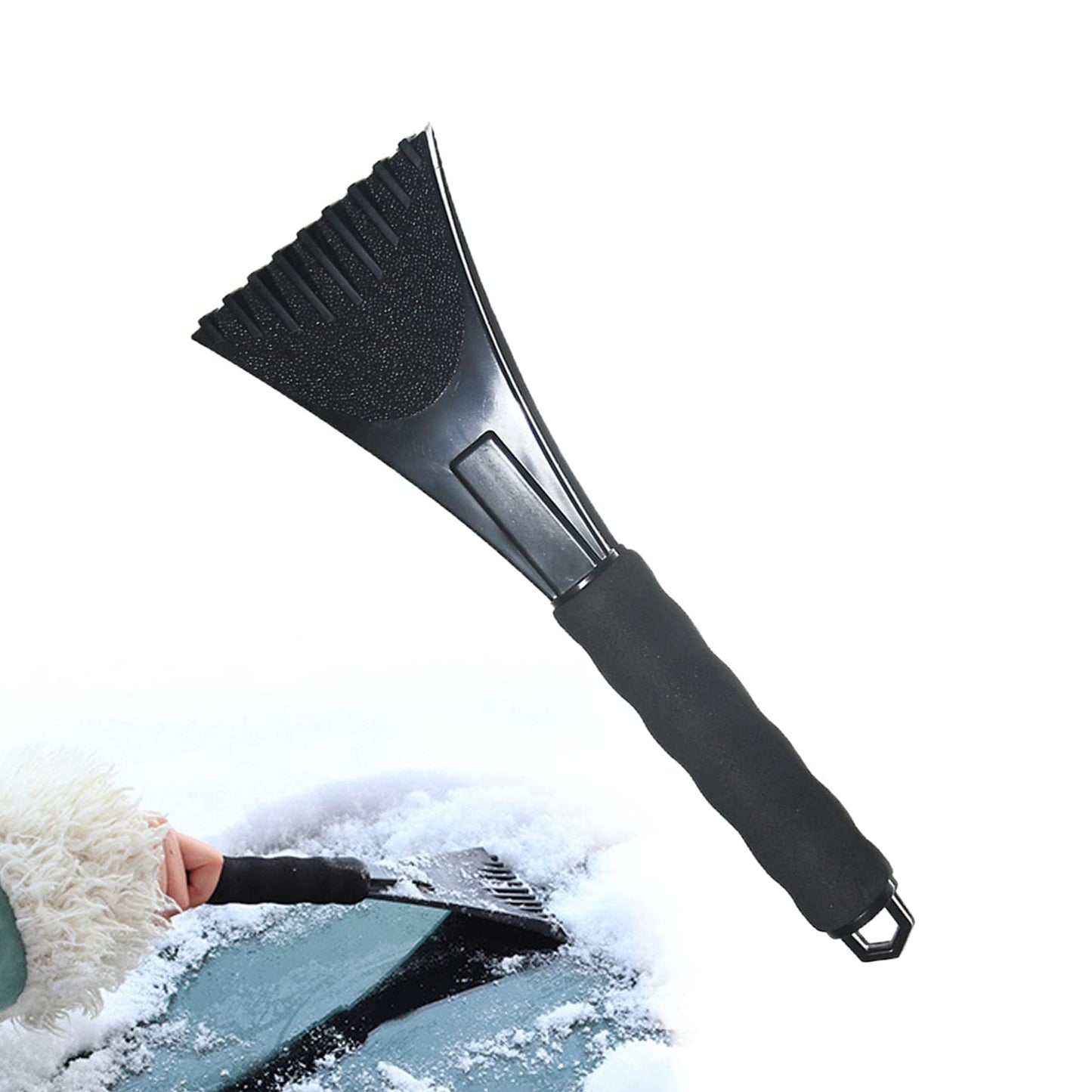 DHinkyoung Car Ice Scraper Soft Touch Handle Windscreen Scraper Reusable Car Windshield Frost & Snow Remover Windscreen Deicer for Car Truck Pickup Windshield and Window