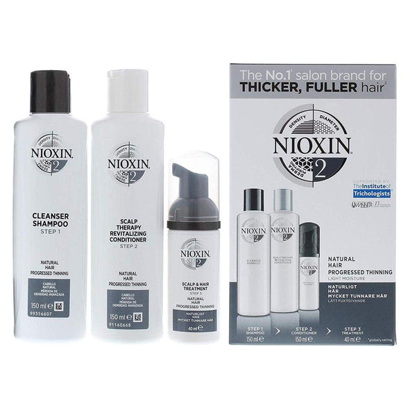 Nioxin System 2 Starter Kit Shampoo, Conditioner & Treatment (Discontinued Version)