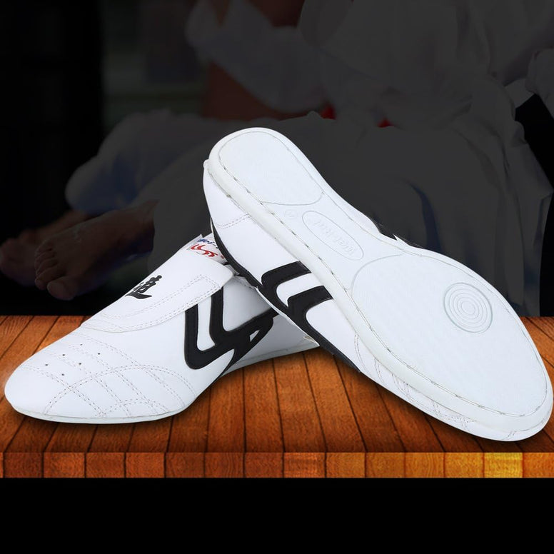 Unisex Taekwondo Shoes, Martial Arts Sports Shoes Sports Boxing Karate Martial Arts Taichi Shoes Lightweight Shoes for Kids Women Men Adult with a Storage Bag