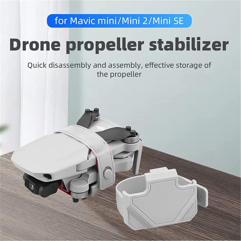 for DJI Mavic mini, Mini 2, Mini SE Propeller Holder, Silicone Propellers Guard Strap Protector Stabilizer and Propellers Fixator, Props Blades Guard, Drone Accessories (Grey)