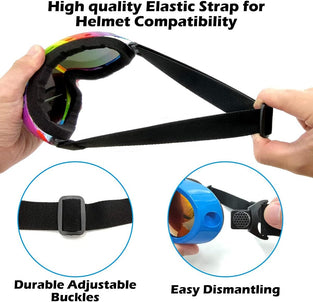 4 Pack Ski Snowboard Goggles Anti Fog Glare Adjustable Strap Snow Goggles for Men Women Kids Youth Winter Outdoor Sport Skiing, Snowboarding, Skating, Motorcycling