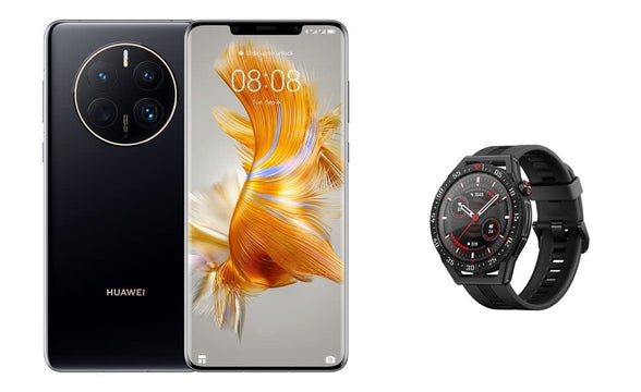 HUAWEI Mate 50 Pro - Ultra Aperture XMAGE Camera, Black, 8GB+256GB, DRACO-L29DL + GT3 SE, Mate 50 Pro 8-256 + GT3 SE, Black, 51097KAF