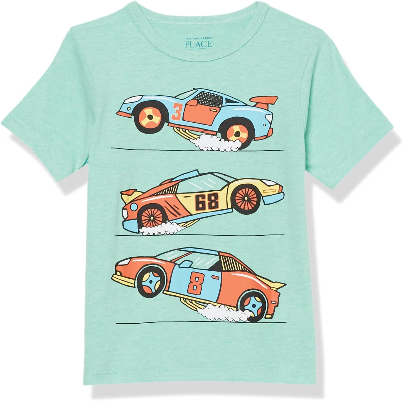 The Children's Place Boys M RACE CARS T-Shirt (pack of 1) 9-12 Months