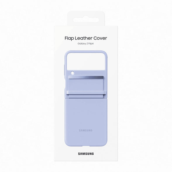 SAMSUNG Flip 4 Flap Leather Covr, Serene Purple