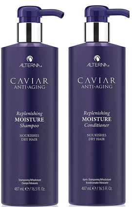 Alterna Caviar Anti-Aging Replenishing Moisture Shampoo/Conditioner, 16.5 fl. Oz (Pack of 2)