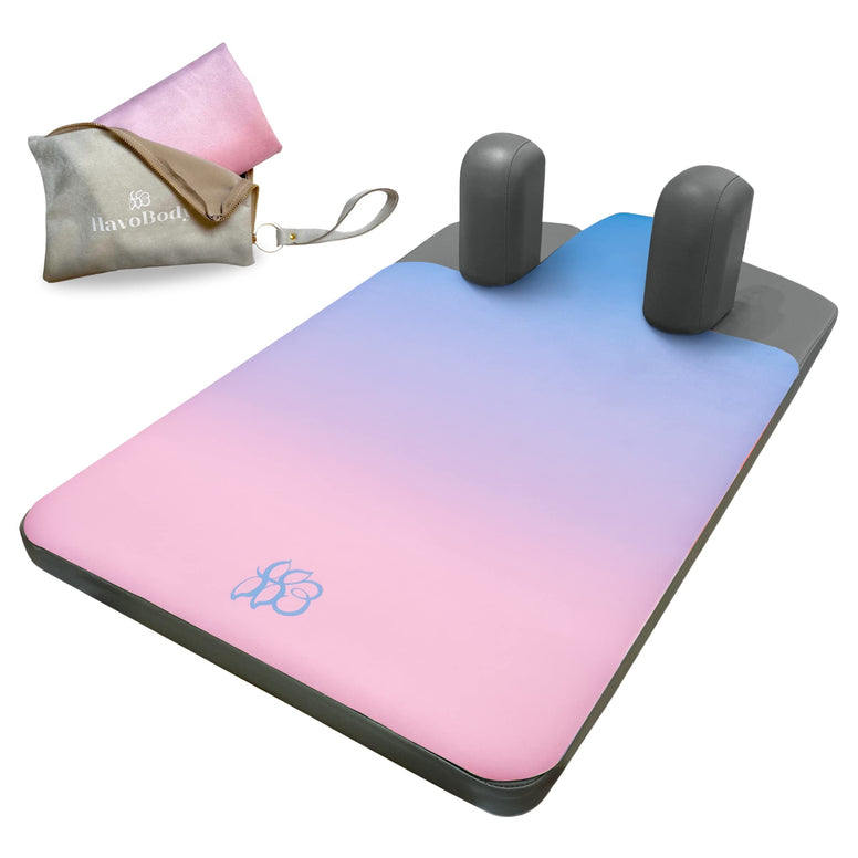 HavoBody Pilates Reformer Mat Towel - Reformer Cover Protector with Sweat Absorbing Grip, Pilates Equipment Accessories for Home and Class - Soft, Non-Slip, Hygienic, Quick Dry (Between The Clouds)