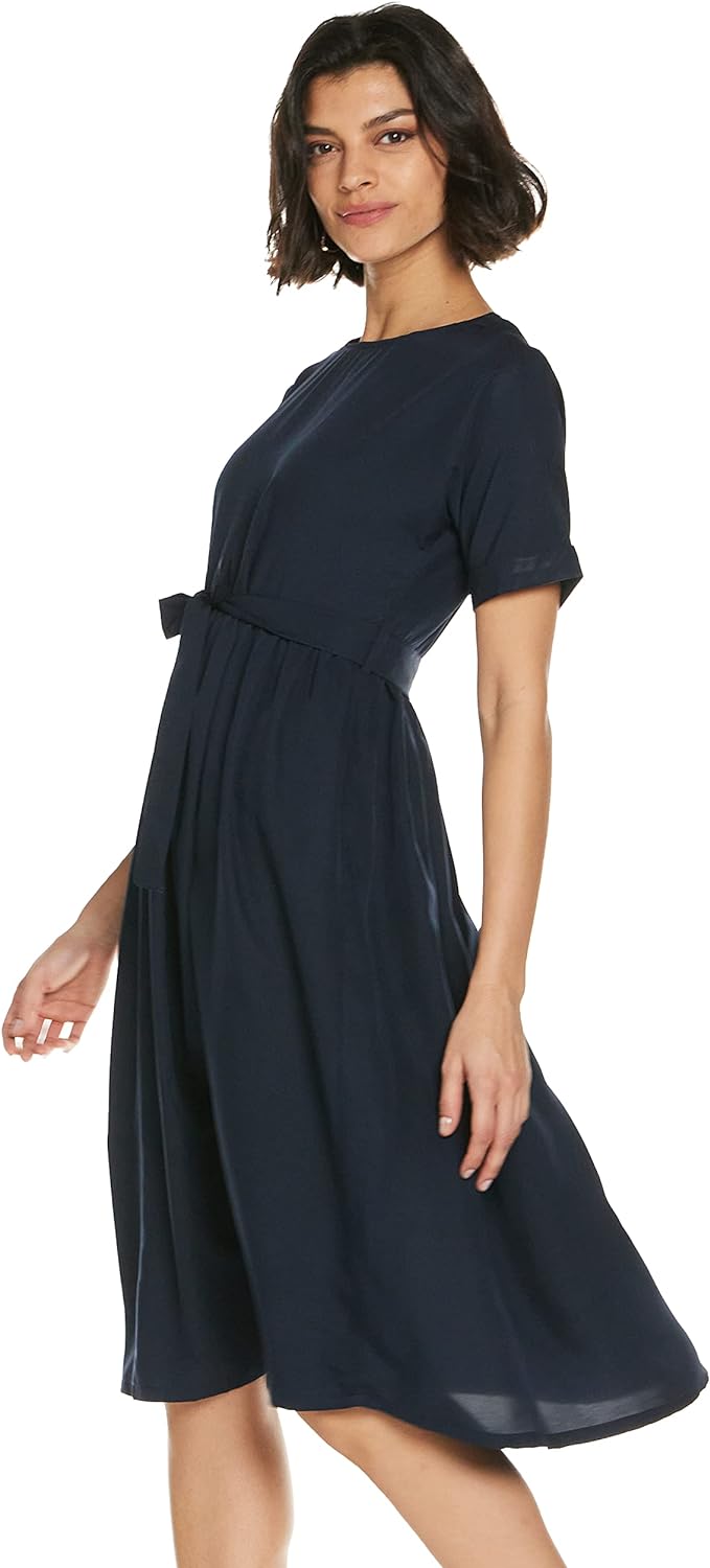 KRAVE Crepe Fit and Flare Casual Dress