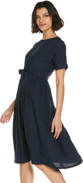 KRAVE Crepe Fit and Flare Casual Dress