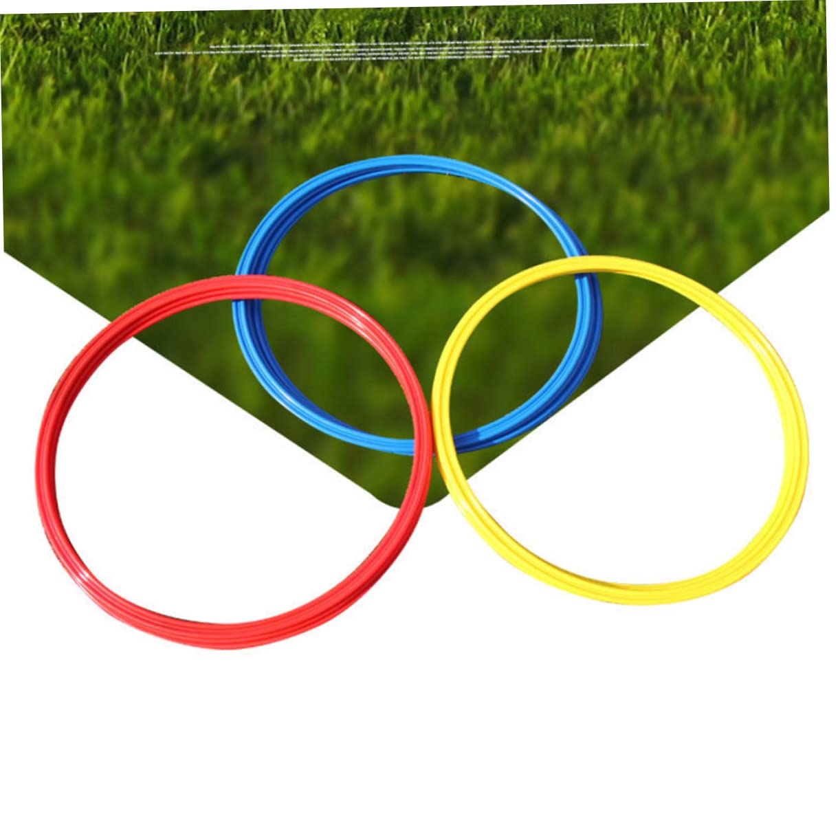 Toddmomy Footbal Football Rings D Ring 6pcs Round Training Rings for Trainers Soccer Rings Agility Rings Soccer Training Rings Gymnastics Ring Training Circle Equipment Sports Fitness Rings