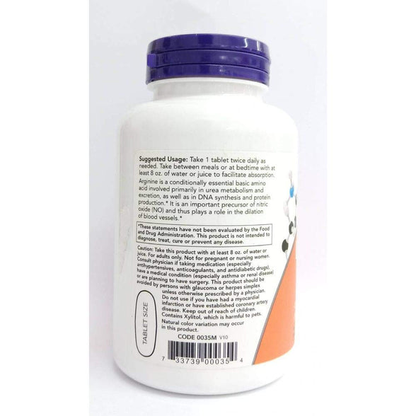 Now Foods L-Arginine 1000Mg - 120 Tabs