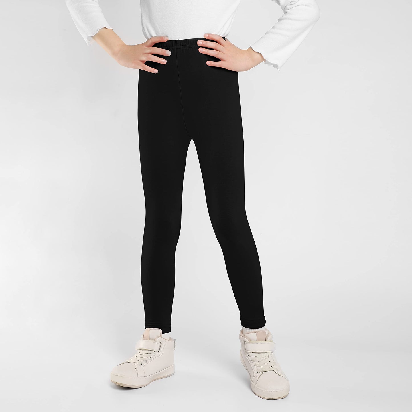 BOOPH Girls Leggings Classic Printed Kids Stretchy Pants 3-4 years