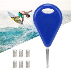 Accessories for Surfboard Fin Key Rudder Key + Screws Set, for FCS Fins Surfing Equipment