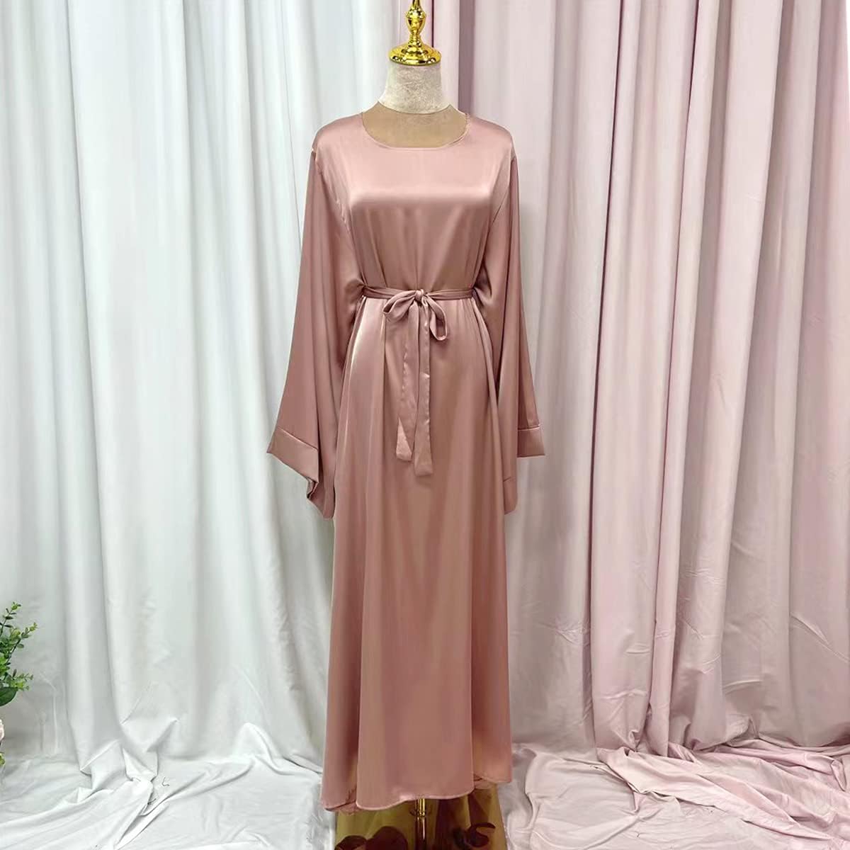 Abayas for Women Muslim Dress, Eid Ramadan Modest Prayer Clothes Islamic Arabic Kaftan Maxi Middle East Robe