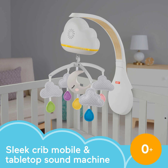 Fisher-Price Calming Clouds Mobile & Soother, Crib Sound Machine Grp99, Fisher Price, Multicolour