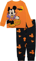 Mickey Mouse Boys Monster 2-Piece Snug-fit Cotton Pajamas Set 2 Years