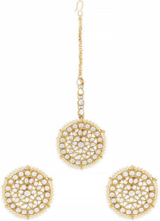 مجوهرات زافيري بيرلز للشعر للنساء (ذهبي) (ZPFK8654)