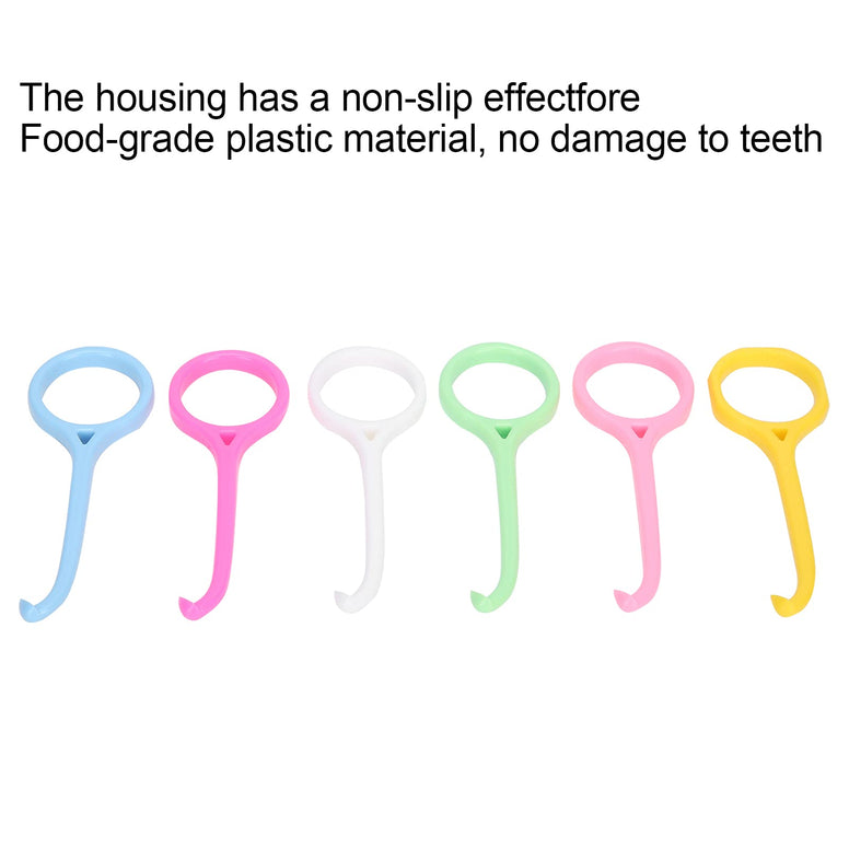 Aligner Remover Tool,Invisalign Case,Food-Grade Plastic Accessories for Oral Care (6 Pcs Different Color)