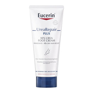 Eucerin UreaRepair Plus 10% Urea Foot Cream with Ceramide, Smoothes Callouses and Thickened Heels, Feet Care for Very Dry Skin, Suitable for Mature & Diabetic Skin, 100ml