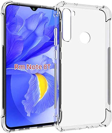 Xiaomi Redmi Note 8T Case Cover Protective Shock-Absorption Bumper Transparent for by Nice.Store.UAE (Clear)