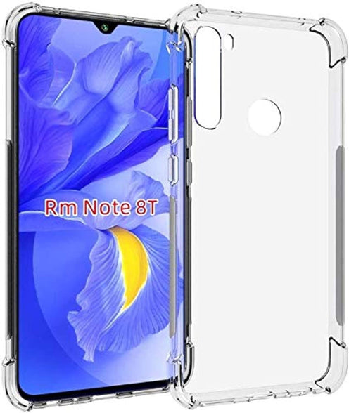 Xiaomi Redmi Note 8T Case Cover Protective Shock-Absorption Bumper Transparent for by Nice.Store.UAE (Clear)