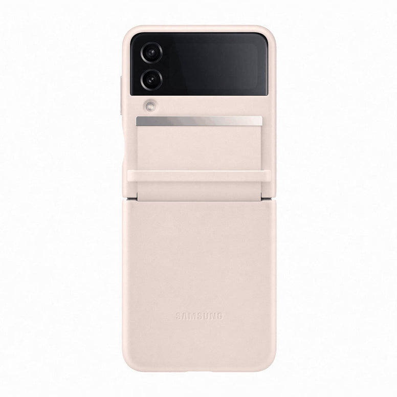 Samsung Galaxy Z Flip4 Official Flap Leather Cover Peach