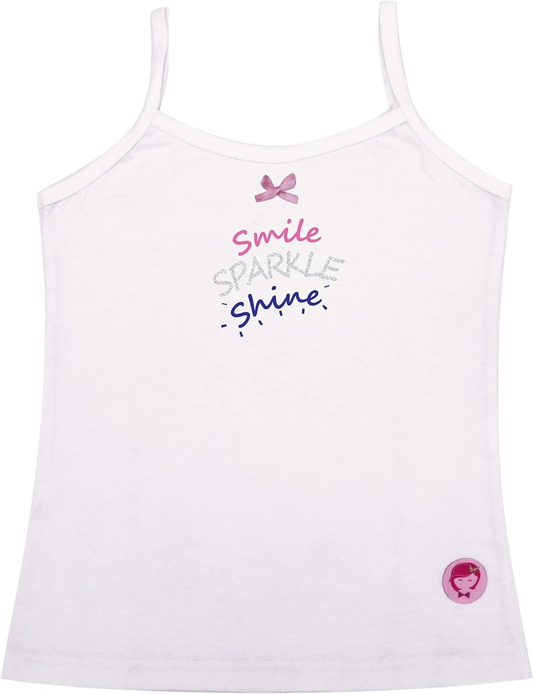 D'chica Girls Undershirt Cotton Camisoles Shelf Bra Layering Cami