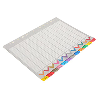 MAGICLULU 12 Sheets Category label board removable adhesive colored tabs removable labels binder separators binder divider tabs binder page markers notepad markers notepad tabs a4 dividers