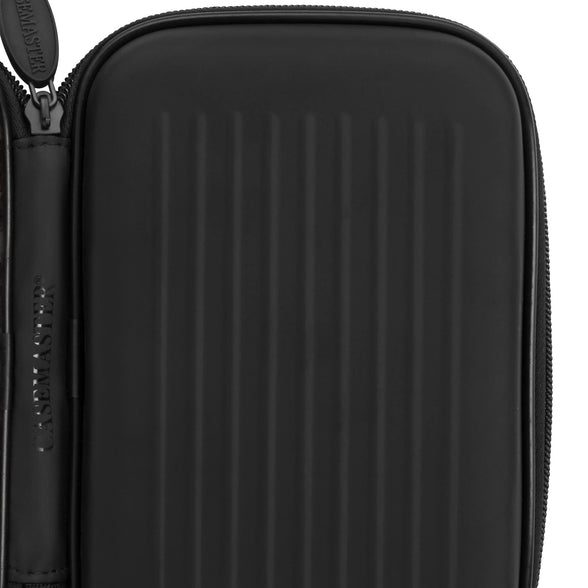 Casemaster Sentry Dart Case Slim EVA Shell for Steel and Soft Tip Darts, Hold 6 Darts and Features Built-in Storage for Flights, Tips and Shafts