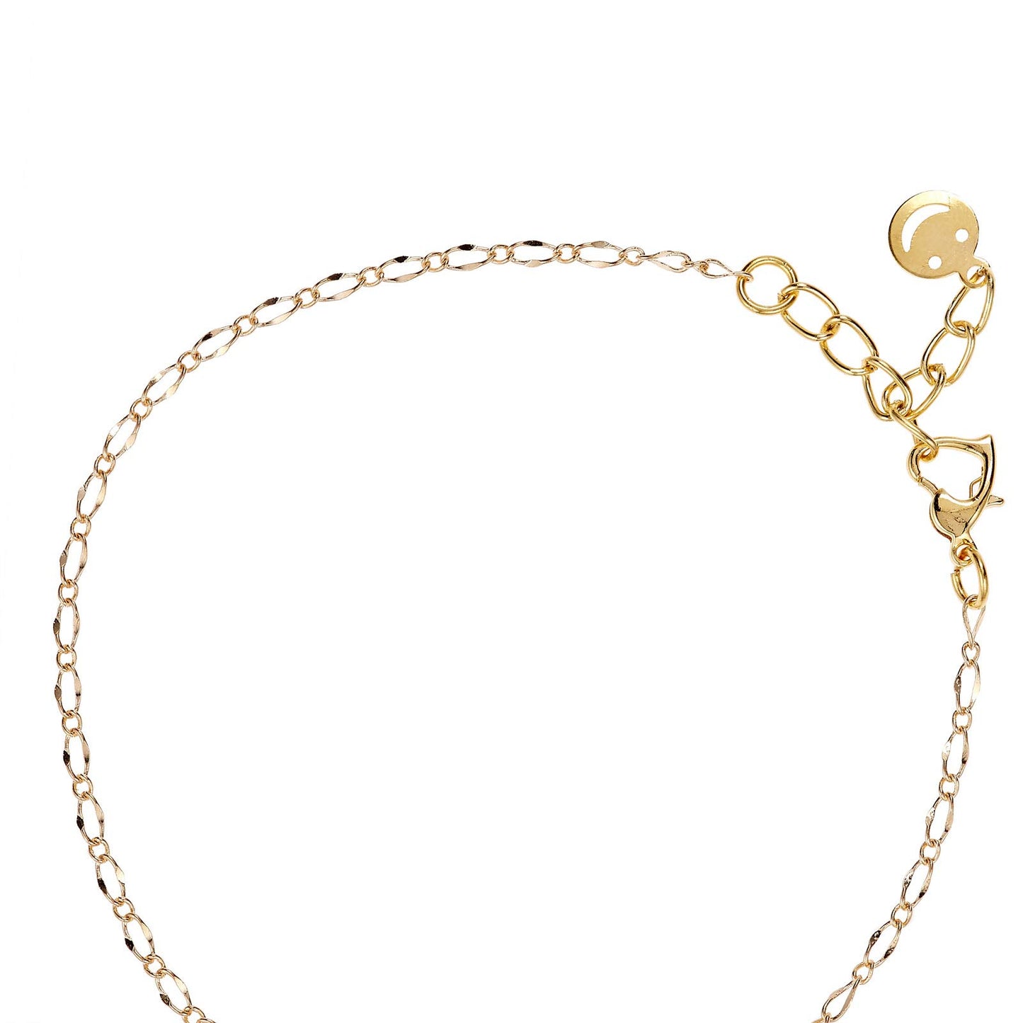 Alwan Gold Plated Short Size Anklet for Women - EE3805DBS