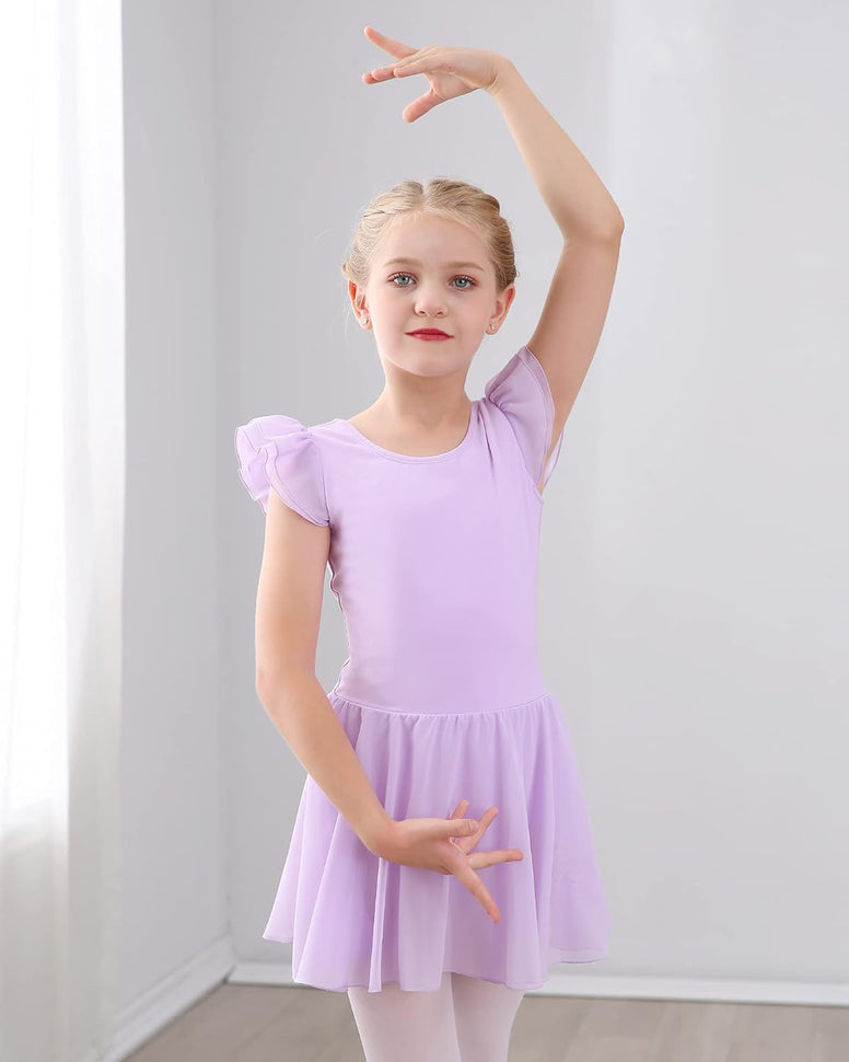 Stelle Girls Ballet Leotards Dance Dress Skirted Toddler Ballet Outfit (Toddler/Little Girl/Big Girl)