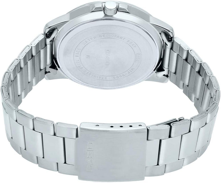 Casio Watch For Men Blue Dial Stainless Steel Band - MTP-VD01D-2BVUDF