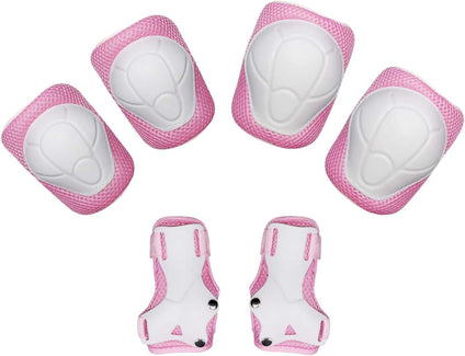 YHR Kids Protective Gear Set - Knee Pads for Kids 3-14 Years Toddler Kneepads for Girls Boys Protective Gloves and Elbow Pads with Wrist Guards 3 in 1 for Skating Cycling Bike Rollerblading Scooter