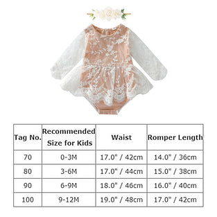 IBTOM CASTLE Baby Girl Summer Clothes Boho Lace Romper Dress Ruffle Embroidered Bodysuits Backless One Piece Jumpsuit Infant Coming Home Onesie Ist Birthday Cake Smash Photoshoot Outfit 3-6 Months