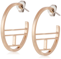 Tommy Hilfiger Women Ionic Plated Carnation Gold Steel Earrings -2780330
