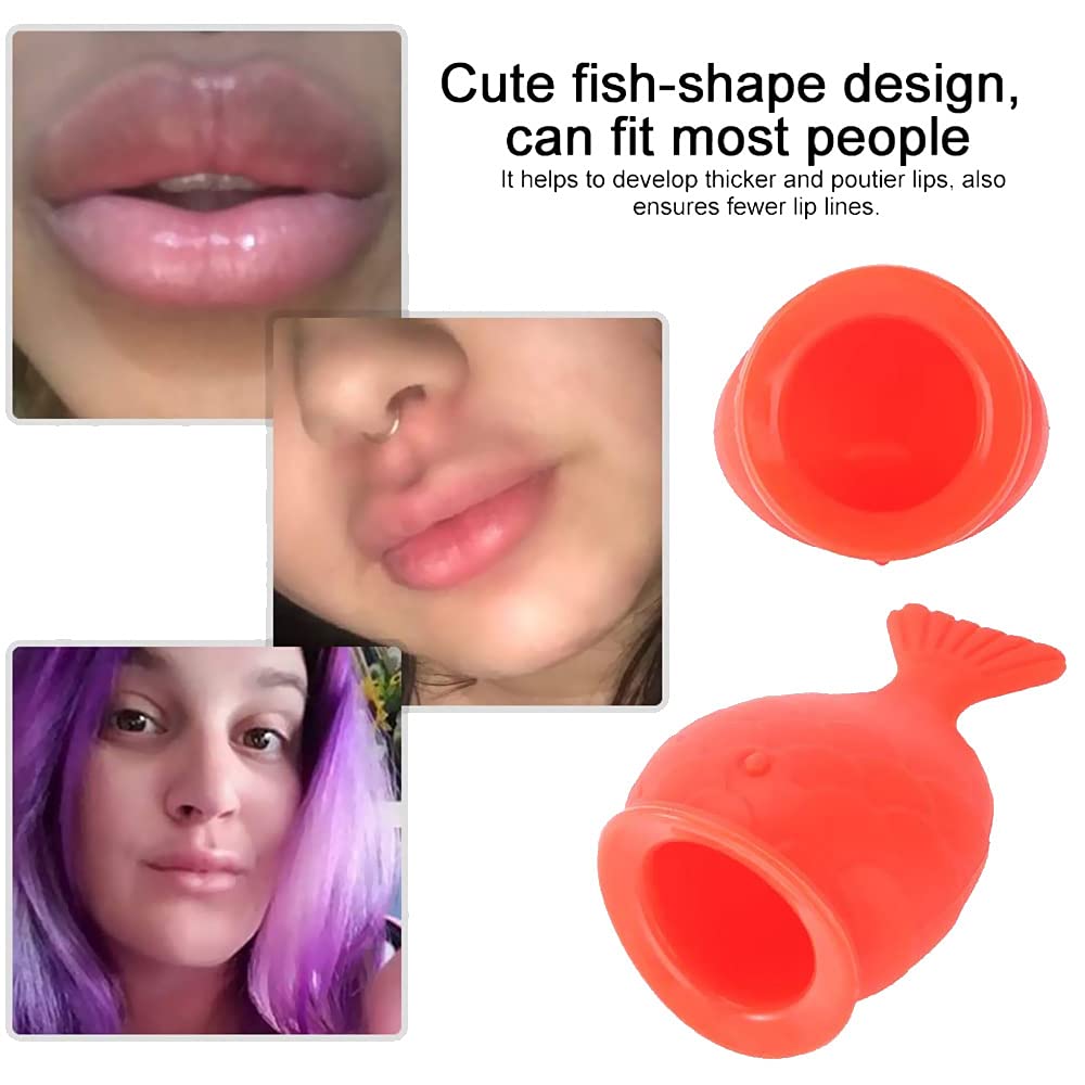 Anbane Lip Enhancement Device Fish-Shaped Lip Plumper Enhancer Full Lips, Lip Enhancement, Lip Plumper, Improving Lip Drooping for Makeup Women