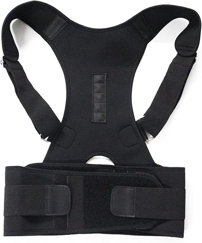 COOLBABY Magnetic Therapy Posture Corrector Brace shoulder support strap for men women, One Size