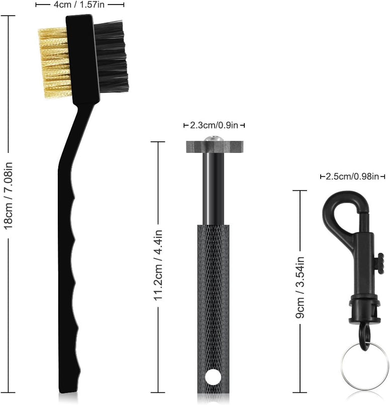 SENHAI Golf Club Groove Sharpener and Brush, Cleaning and Sharpening Kit for Wedges and Irons, Golf Accessories