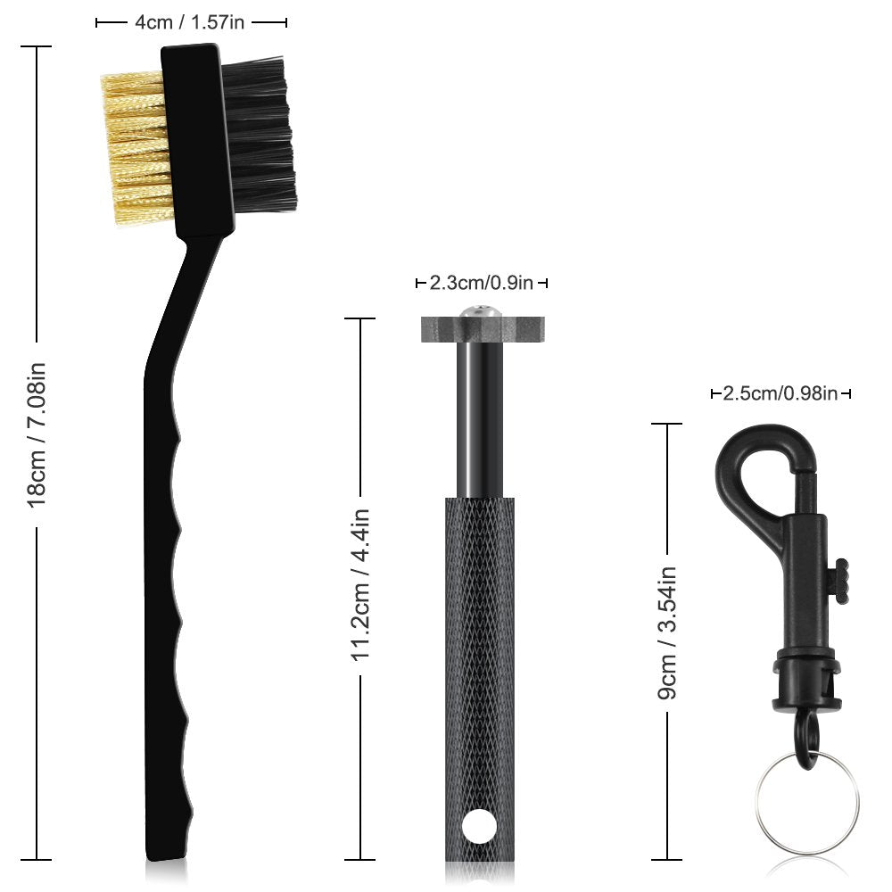 SENHAI Golf Club Groove Sharpener and Brush, Cleaning and Sharpening Kit for Wedges and Irons, Golf Accessories