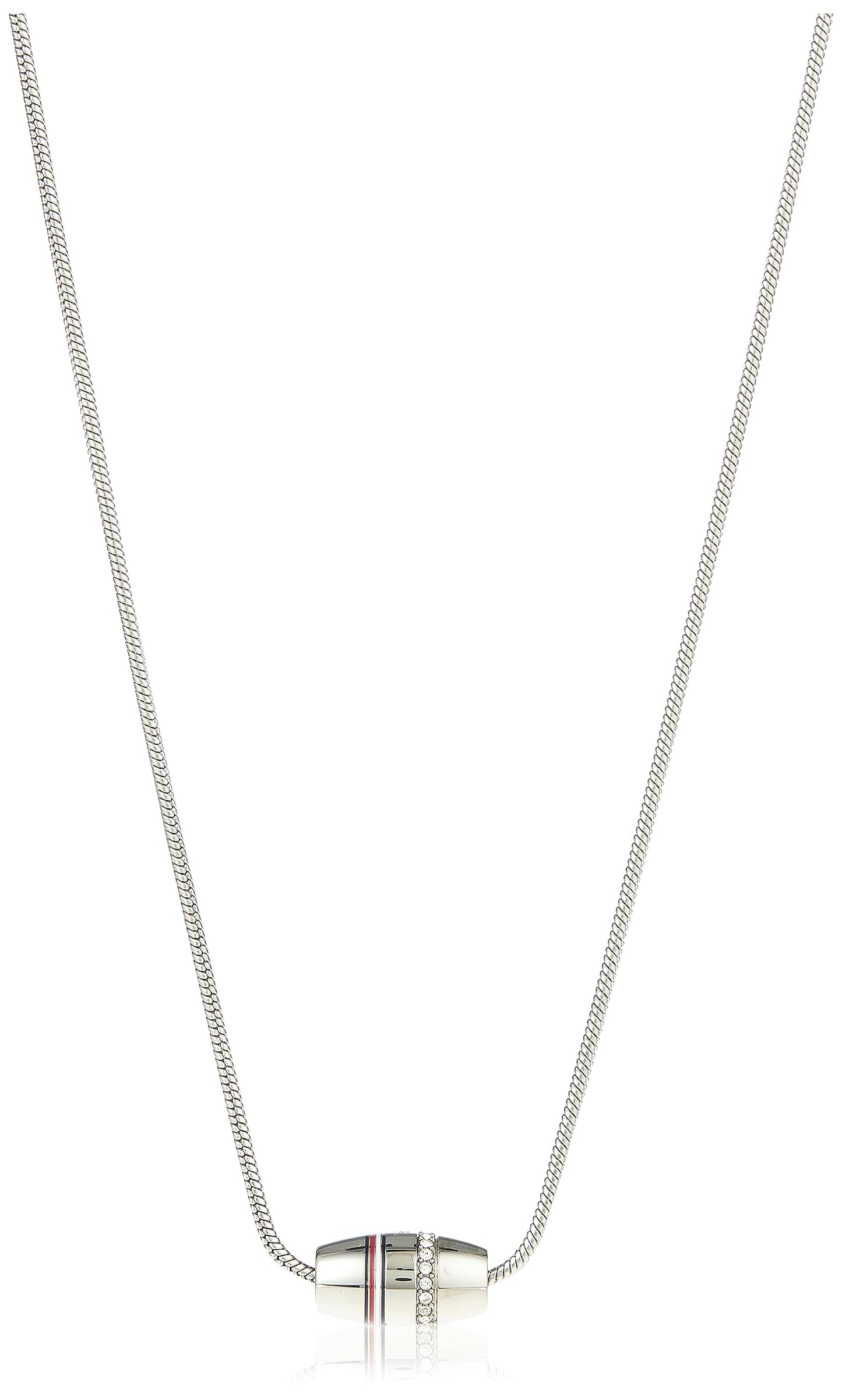 Tommy Hilfiger Jewelry Women Stainless Steel Pendant Necklace Embellished With Crystals - 2780616, One Size, Steel, No Gemstone